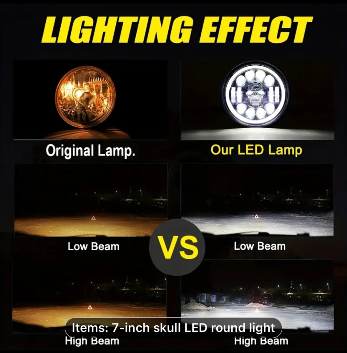 Jeep skull headlights