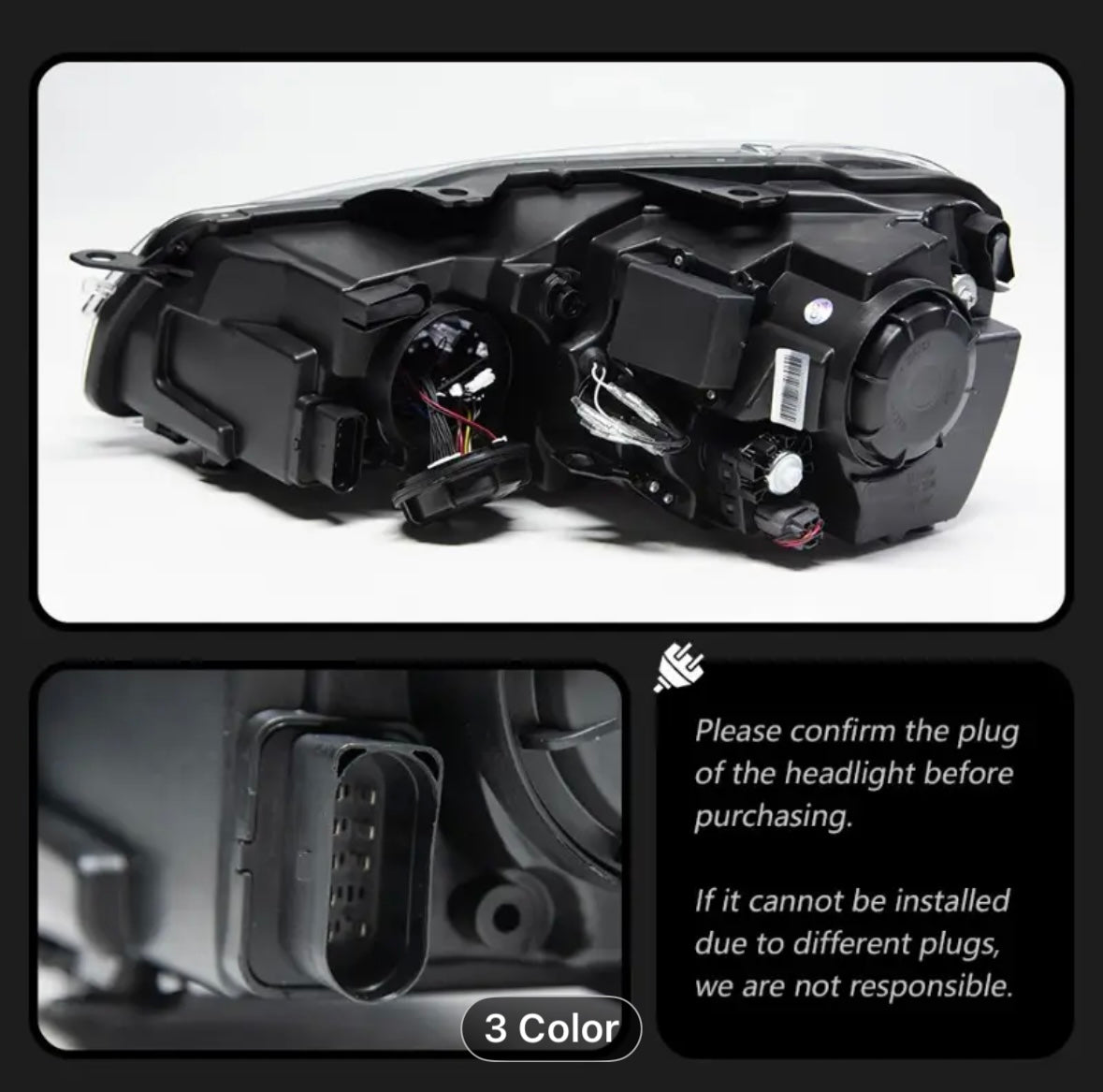 Dual-Lens Headlight Assembly Upgrade for VW