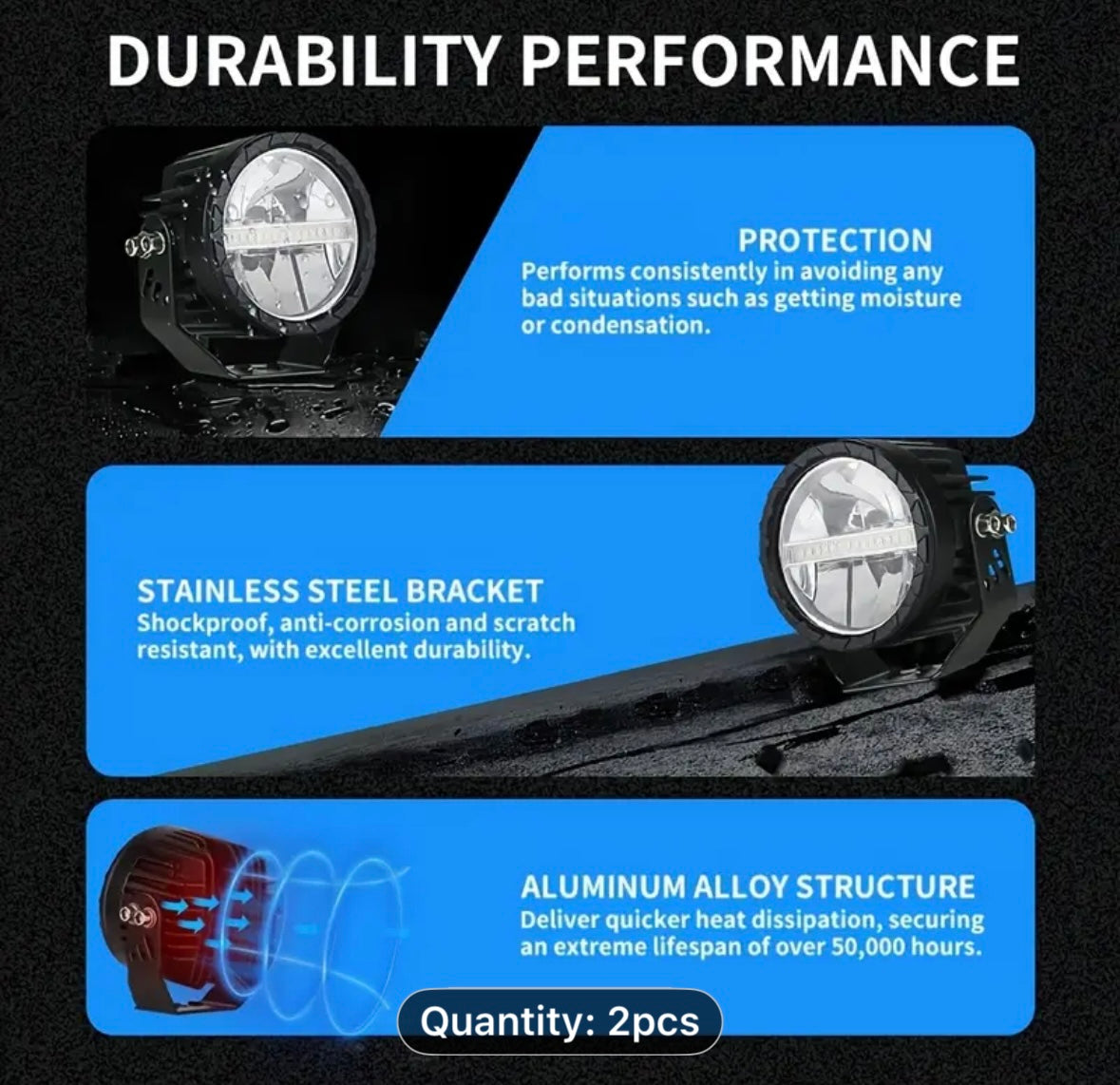 2pcs
8.89cm LED Work Headlight, 6000K Round Spotlights
DRL Combo LED Headlight for Car ATV Dirt Bike
Pickup Truck Boat Motorcycle 12V 24V