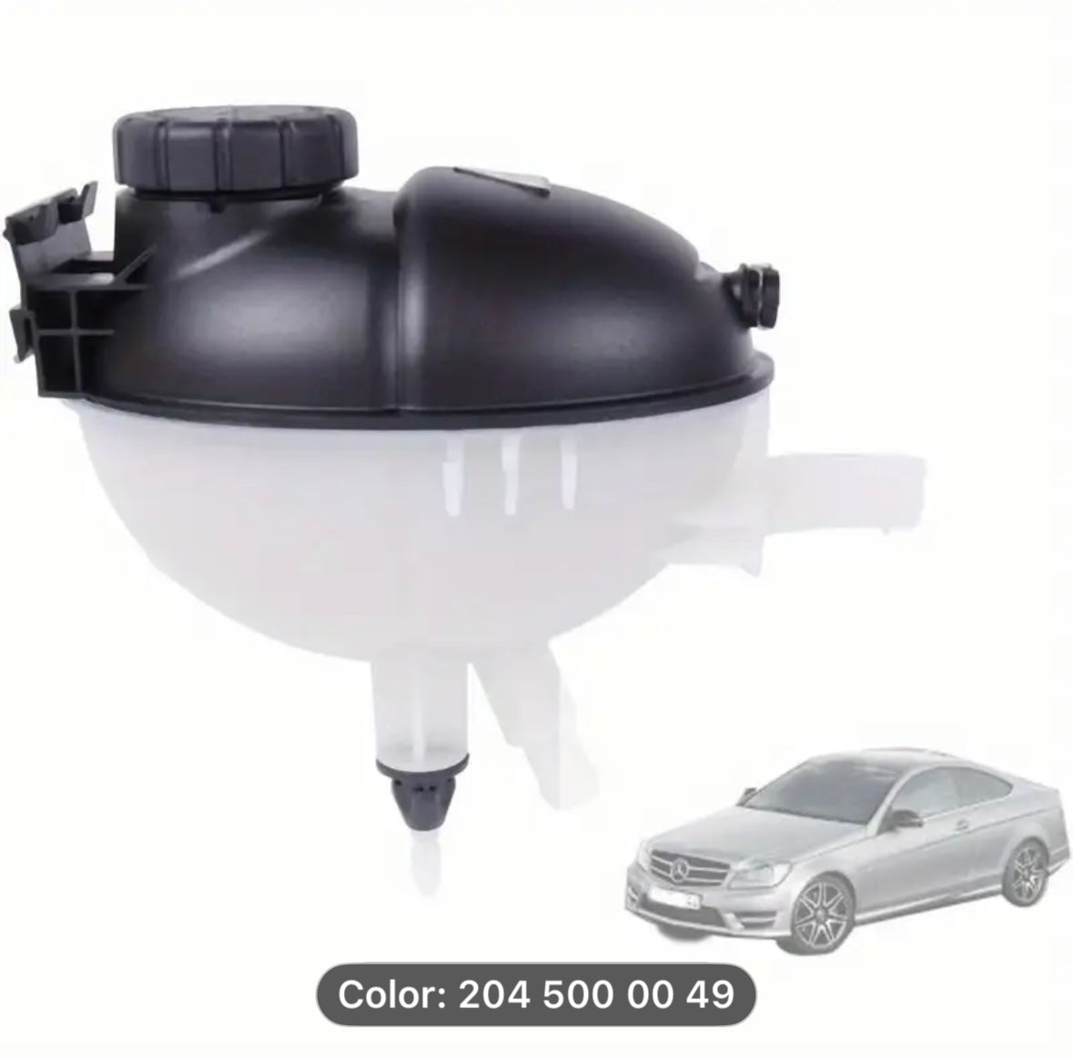 Coolant Recovery Expansion Tank with Cap for Mercedes Benz