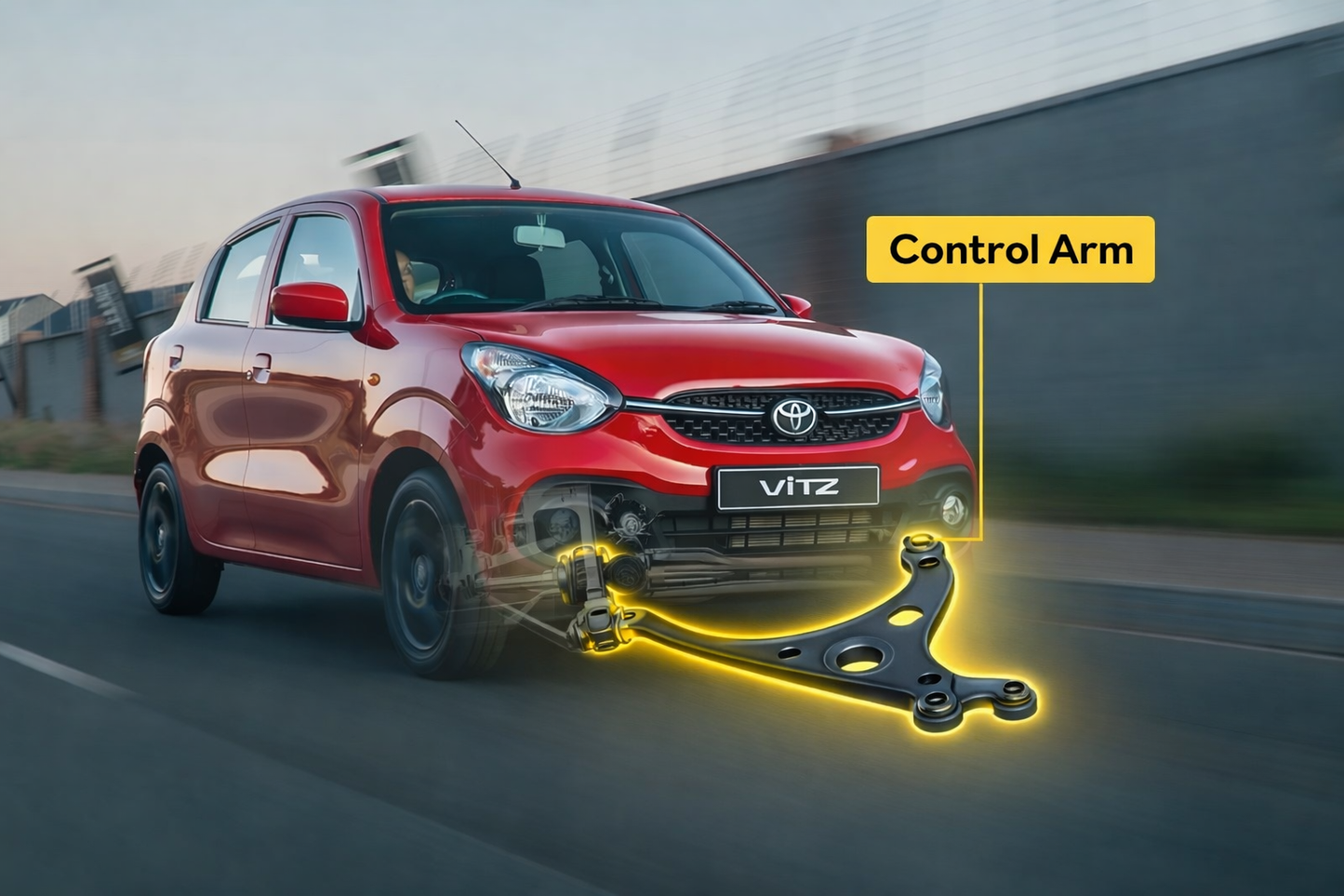 Toyota vitz controll arm