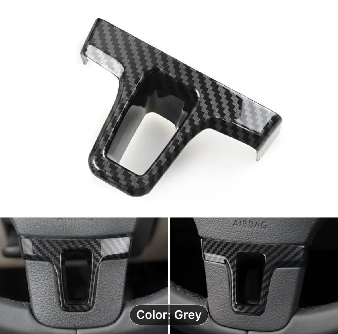 Additions for VW Golf 6 MK6, Passat B7, CC, Tiguan, Jetta, Sharan, And Caddy Include an ABS Carbon Fiber Cover Trim for The Steering Wheel Bottom Frame