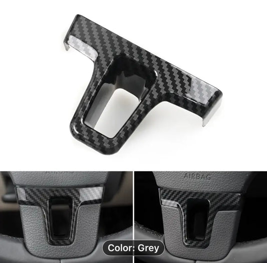 Additions for VW Golf 6 MK6, Passat B7, CC, Tiguan, Jetta, Sharan, And Caddy Include an ABS Carbon Fiber Cover Trim for The Steering Wheel Bottom Frame
