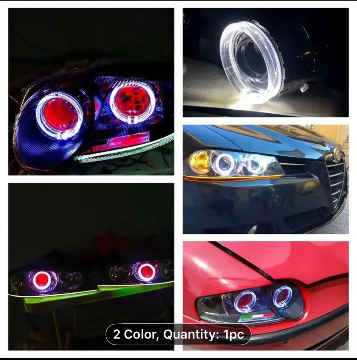 6.35 cm Weishitong Dual Beam
Projector Angel Eye Kit H1 HID Xenon