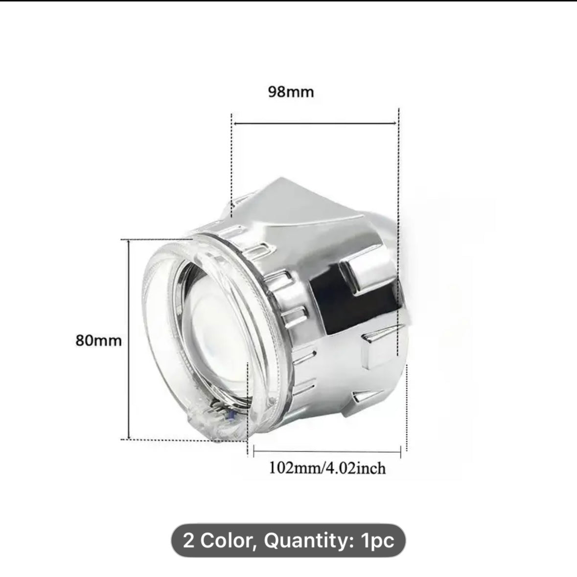 6.35 cm Weishitong Dual Beam
Projector Angel Eye Kit H1 HID Xenon