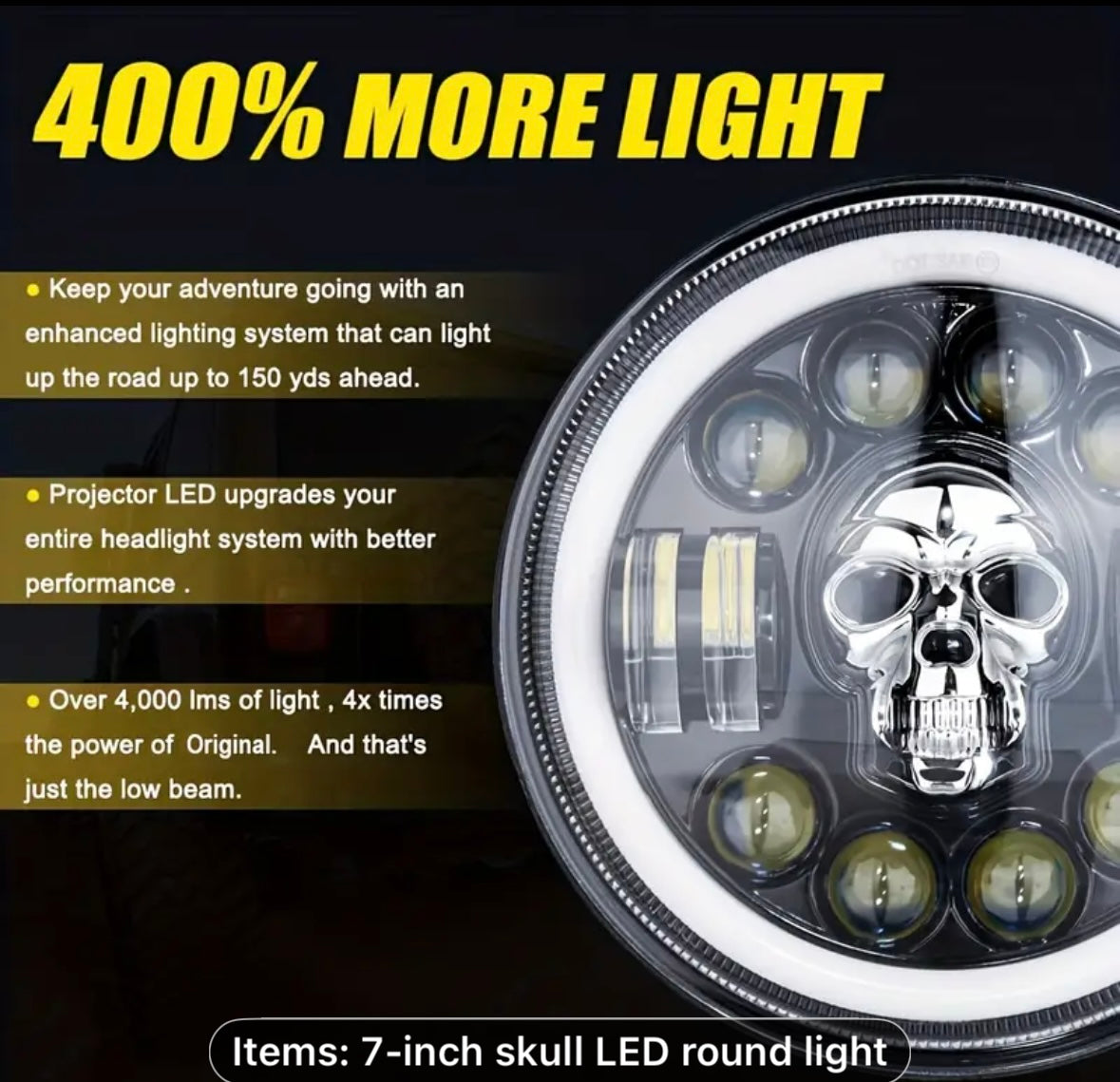 Jeep skull headlights