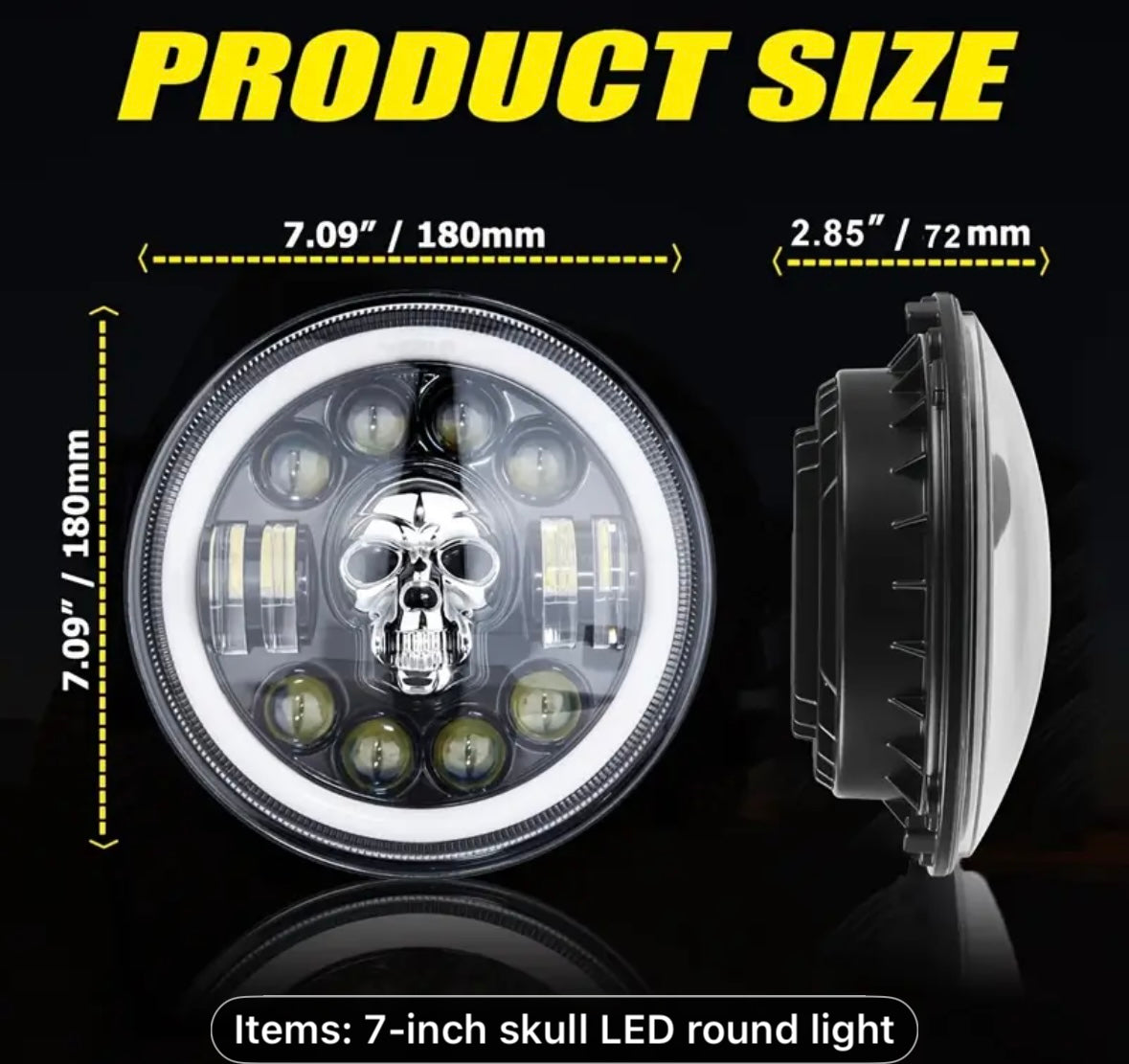 Jeep skull headlights